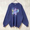 Hanes ヘインズ　90s　ヴィンテージ　長袖プリントスウェット　ビックシルエット　XLサイズ　古着
