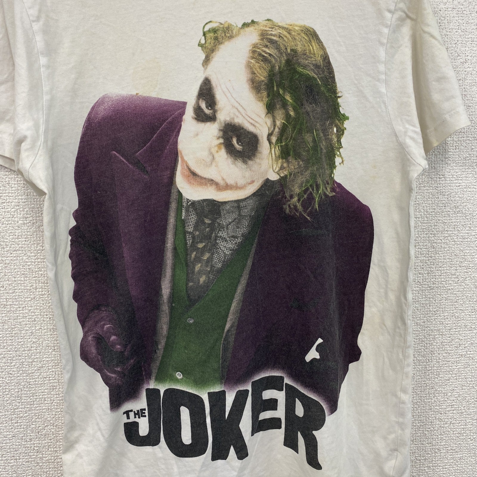 THE DARK NIGHT　Batman　バットマン　ジョーカー　半袖キャラクターTシャツ　黒　ブラック　Sサイズ