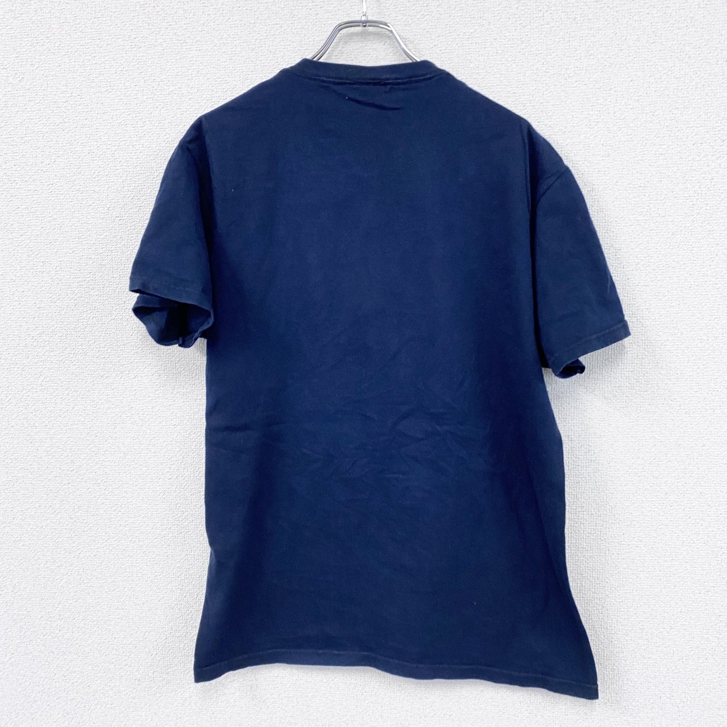 FRUIT OF THE LOOM　フルーツオブザルーム　半袖プリントTシャツ　紺　ネイビー　Lサイズ