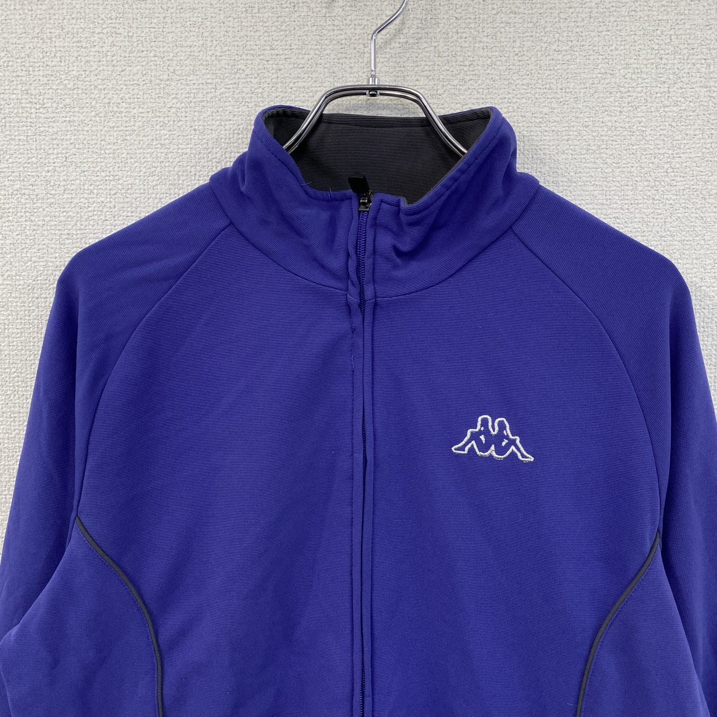 Kappa　カッパ　トラックジャケット/ジャージ　刺繡ロゴ　紫　パープル　2XLサイズ　