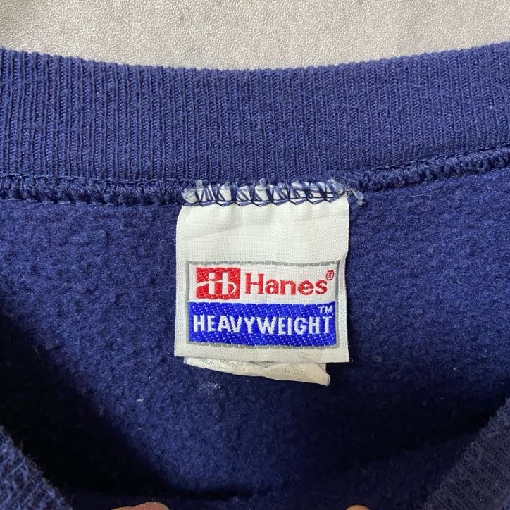 古着 used　Hanes ヘインズ　90s　ヴィンテージ　長袖プリントスウェット　ビックシルエット　XLサイズ