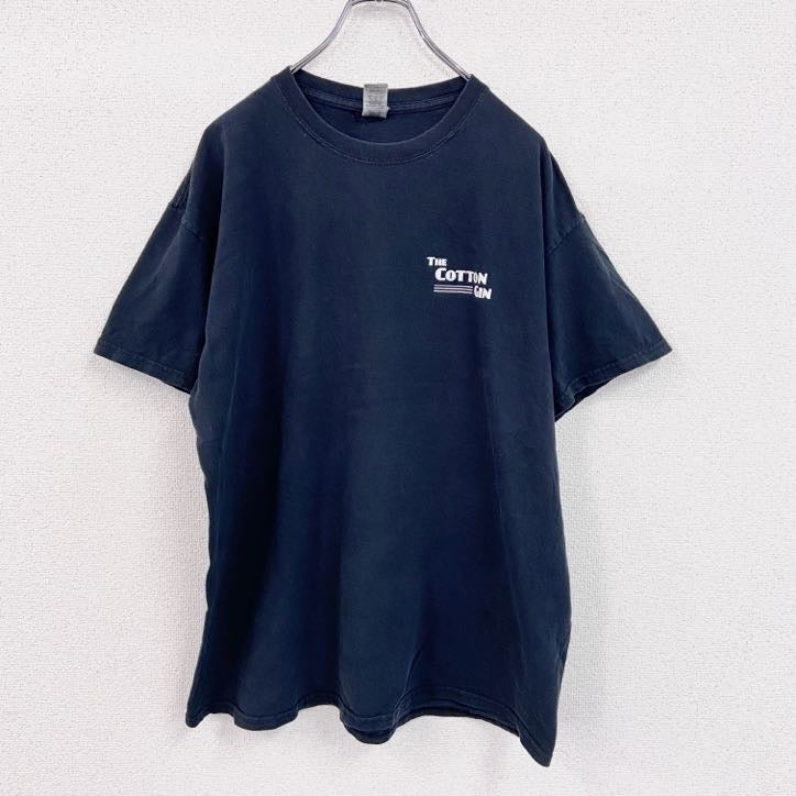 GILDAN　ギルダン　半袖プリントTシャツ　黒　ブラック　XLサイズ　古着