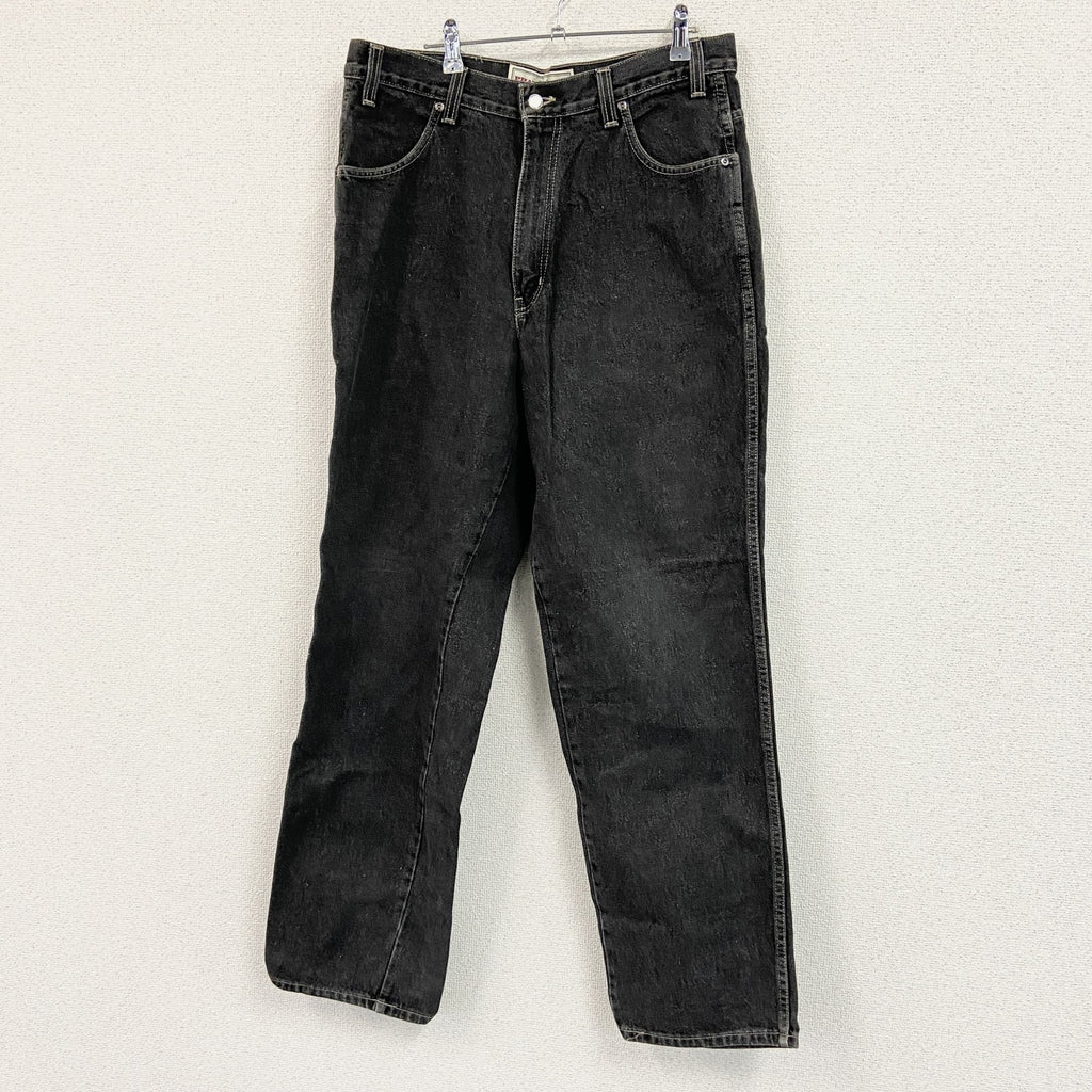 PHAT FARM　ファットファーム　ブラックデニムパンツ/ジーンズ　ジップフライ　黒　ブラック　W34サイズ　古着