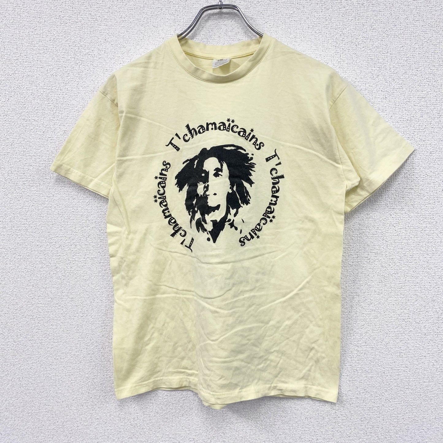 B&C　COLLECTION　半袖プリントTシャツ　ボブマーリー　黄色　イエロー　Sサイズ