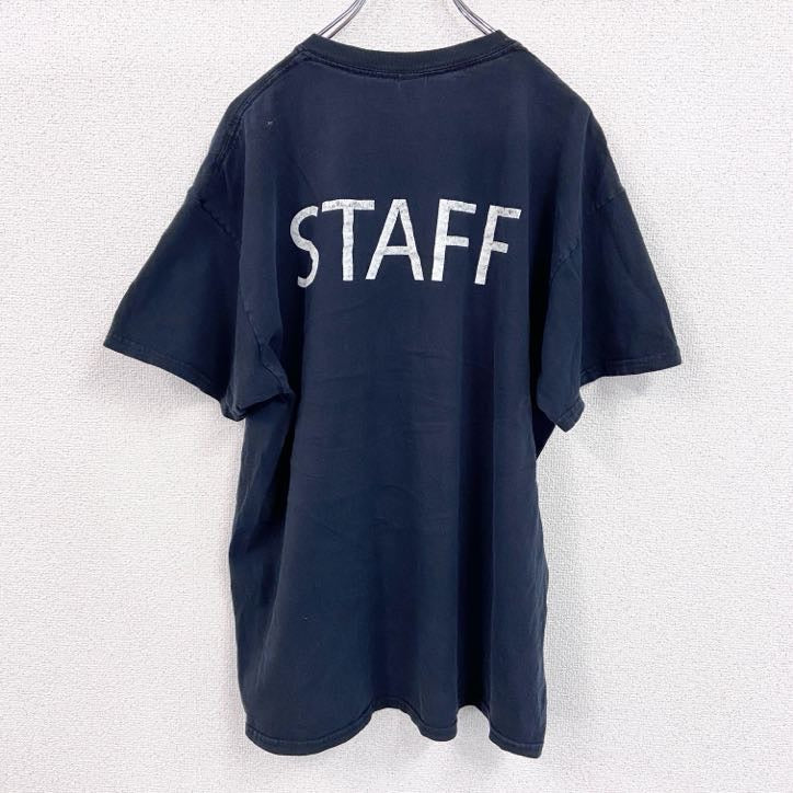GILDAN　ギルダン　半袖プリントTシャツ　黒　ブラック　XLサイズ　古着