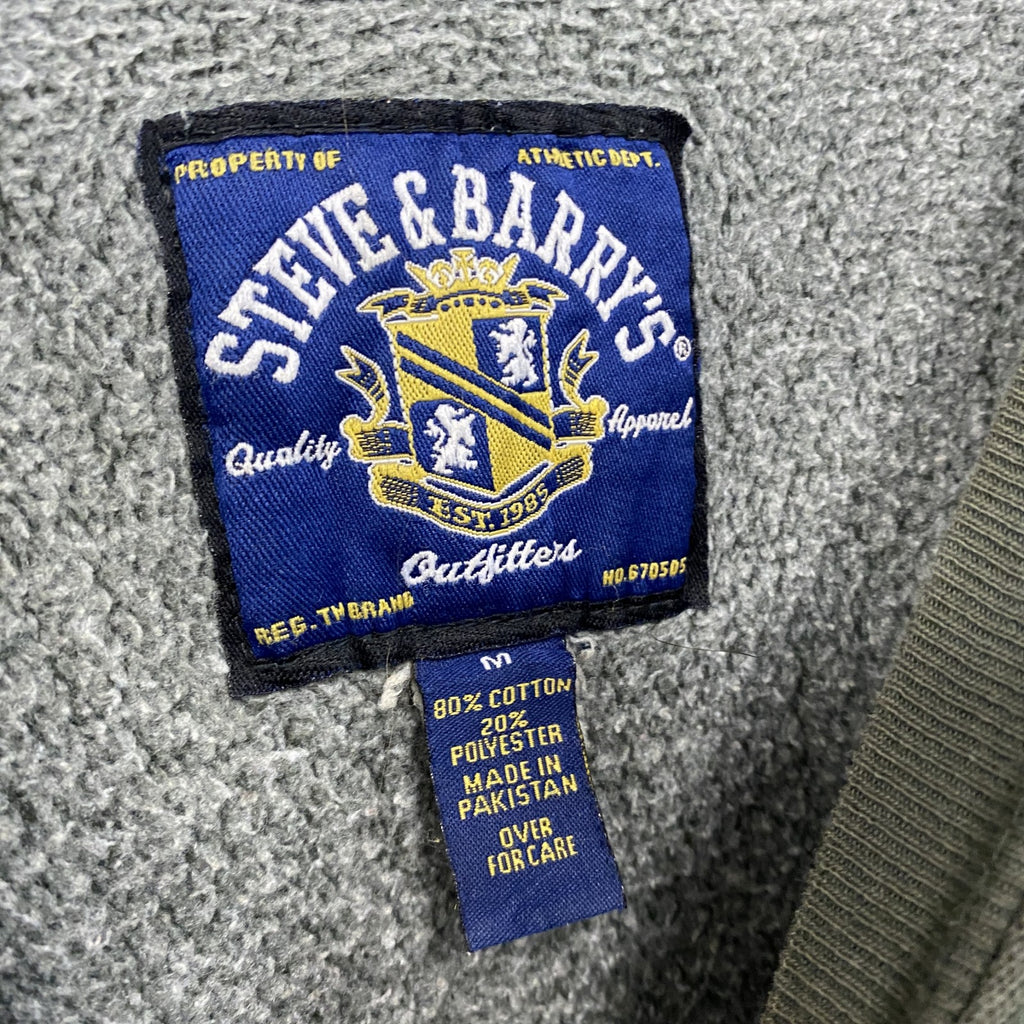 ～00s　STEVE&BARRY’S　スティーブ&バリーズ　リバースウィーブタイプ　スウェット/トレーナー　カーキ Mサイズ スウェットトップス メンズ コットン 古着