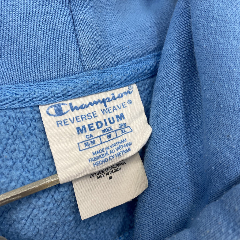 Champion　チャンピオン　リバースウィーブ　スウェットパーカー/フーディー　水色　ライトブルー　Mサイズ トレーナー スウェットトップス フード付き 古着