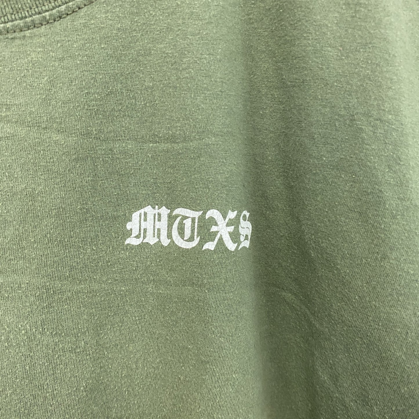 GILDAN　ギルダン　半袖プリントTシャツ　カーキ　XLサイズ