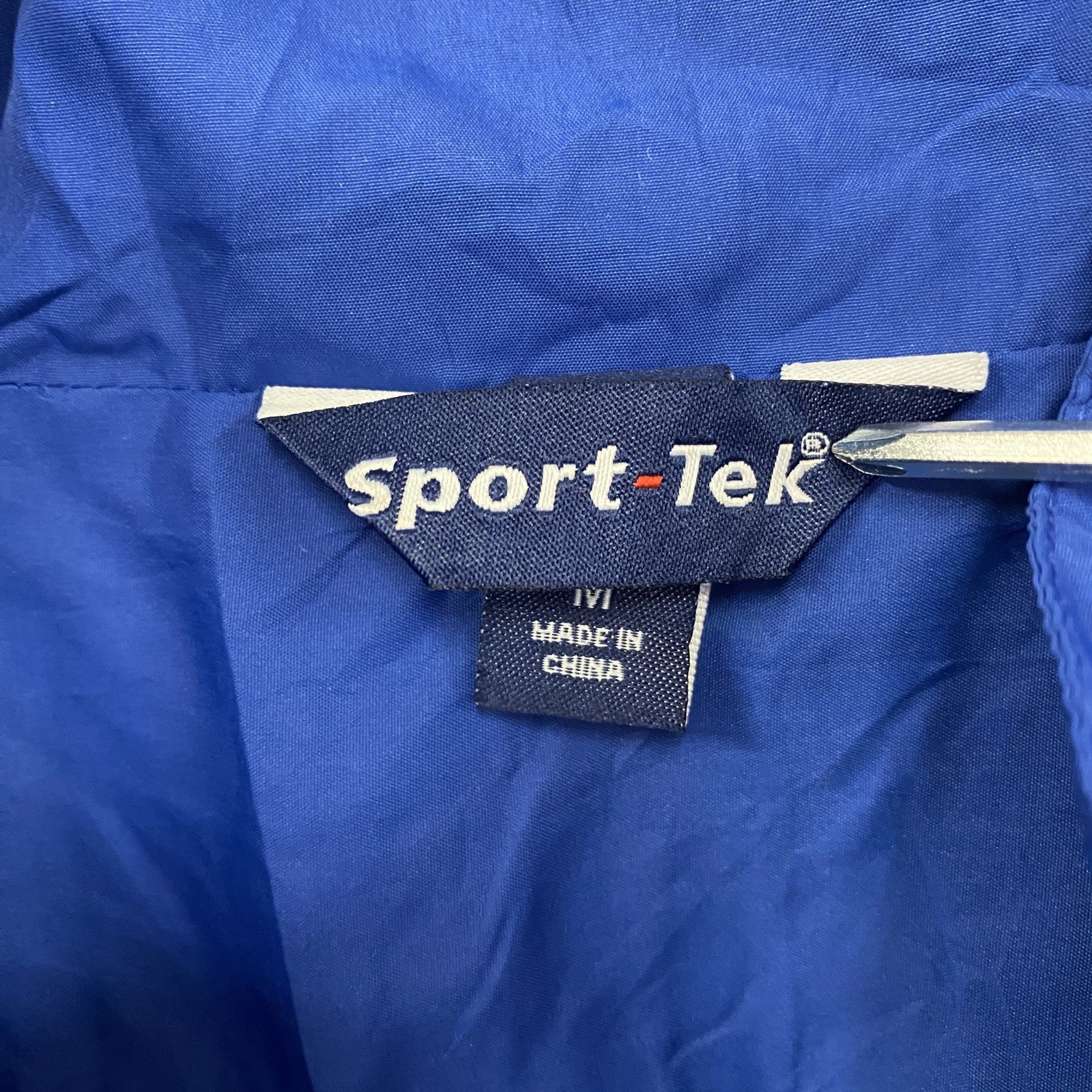Sport-Tek　フルジップジャケット　ウィンドブレーカー　青　ブルー　Mサイズ　古着