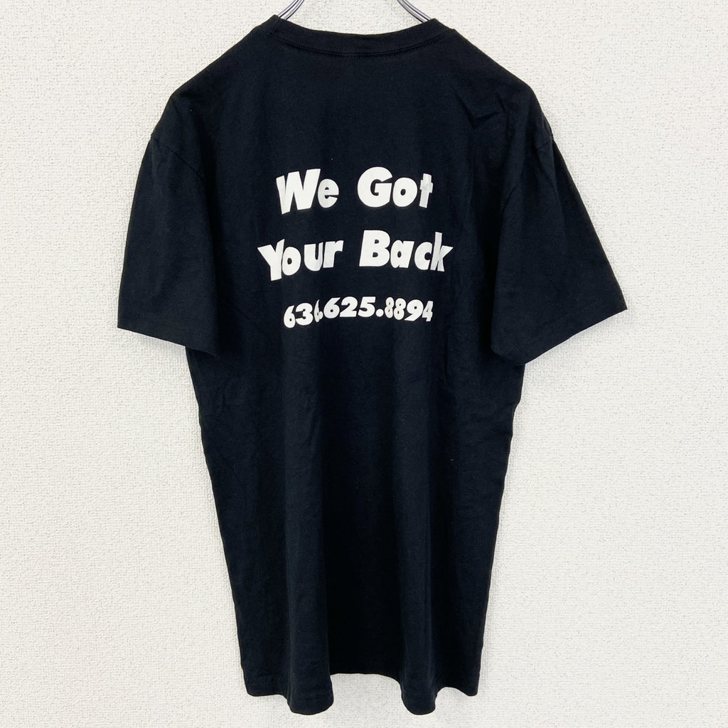 NEXT LEVEL　半袖プリントTシャツ　SPORTS AND FAMILY　クルーネック　ブラック　Mサイズ　古着