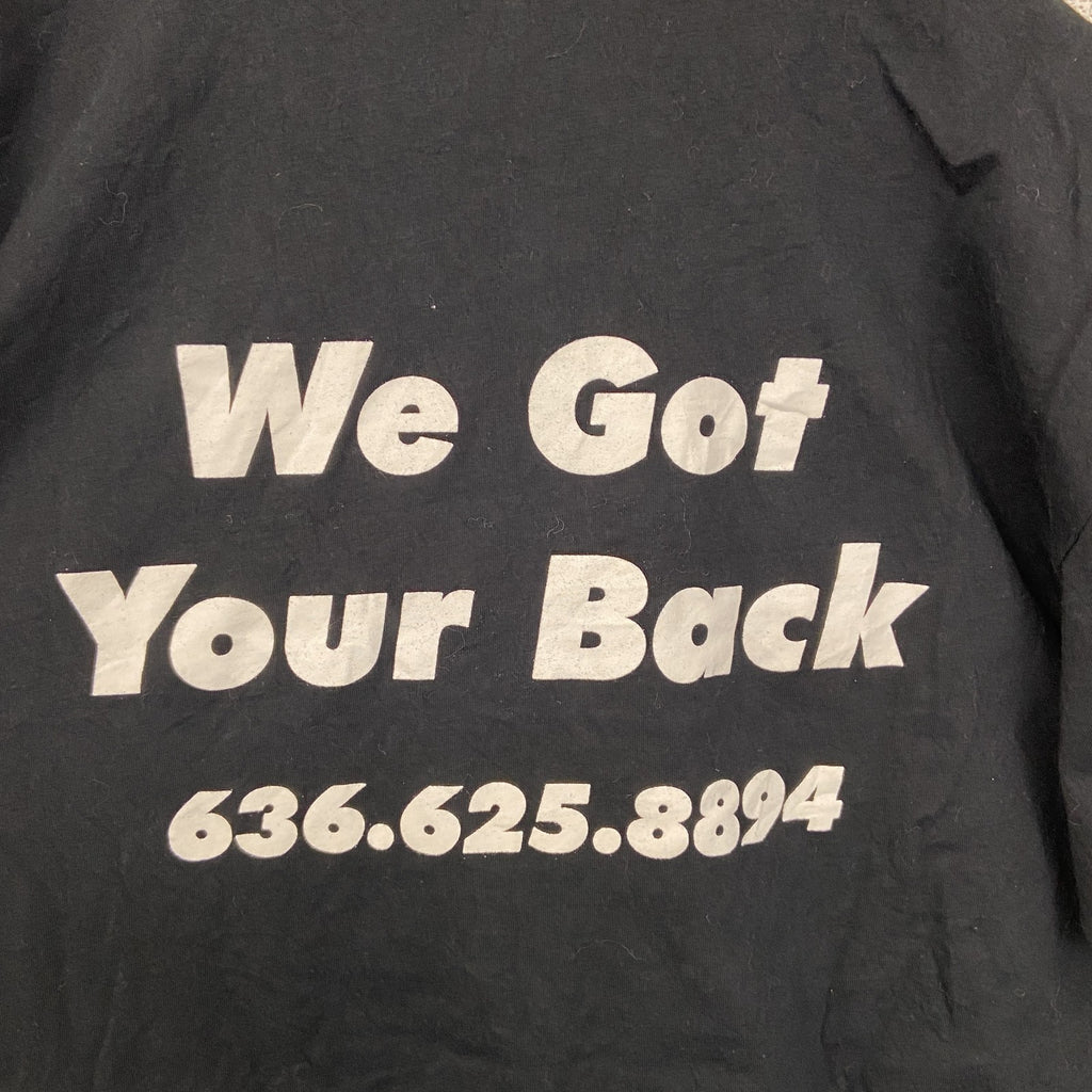 NEXT LEVEL　半袖プリントTシャツ　SPORTS AND FAMILY　クルーネック　ブラック　Mサイズ　古着