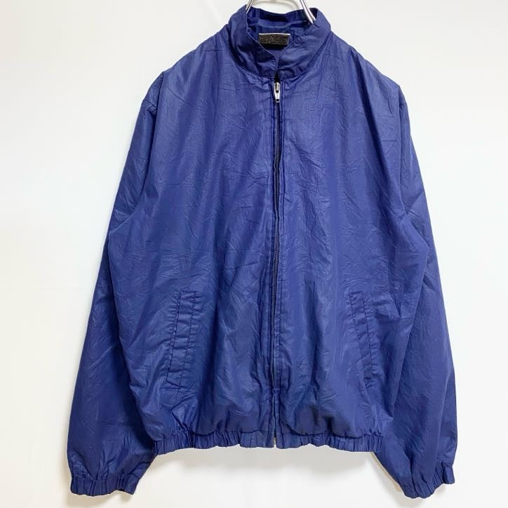 古着 used　Sears　シアーズ　長袖ハイネックブルゾン　ジップアップジャンパー　ネイビー　ヴィンテージ　秋冬服　Mサイズ