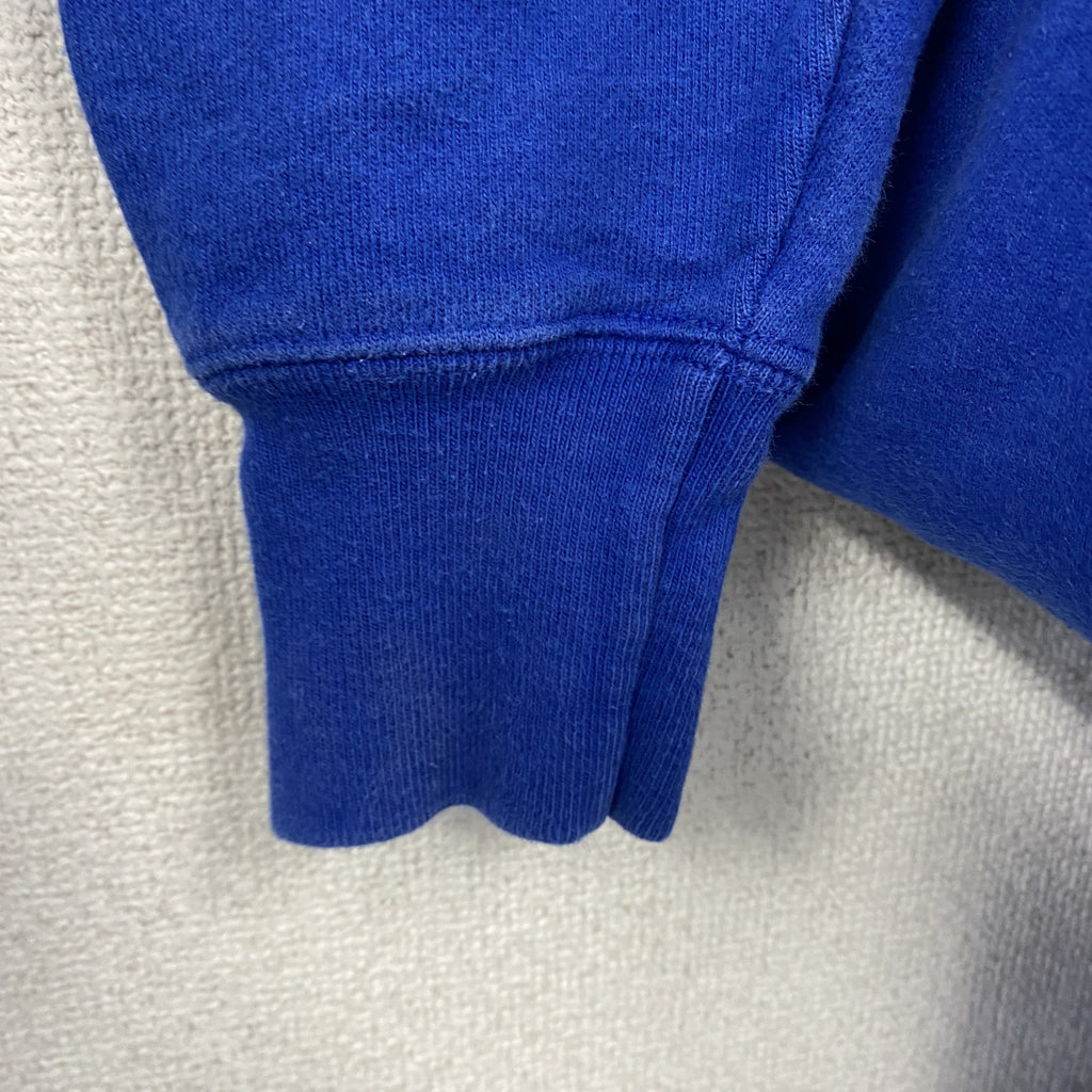 Champion　チャンピオン　リバースウィーブ　スウェットパーカー/フーディー　刺繍ロゴ　ワンポイント　現行　青　ブルー　Mサイズ トレーナー スウェットトップス フード付き 古着