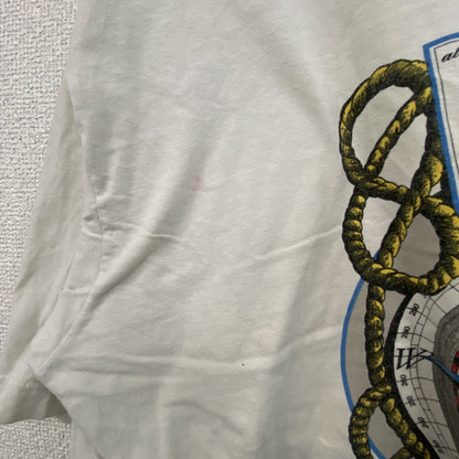 古着 used　Ｈ GRANCHIO　半袖プリントTシャツ　白　ホワイト　XXLサイズ