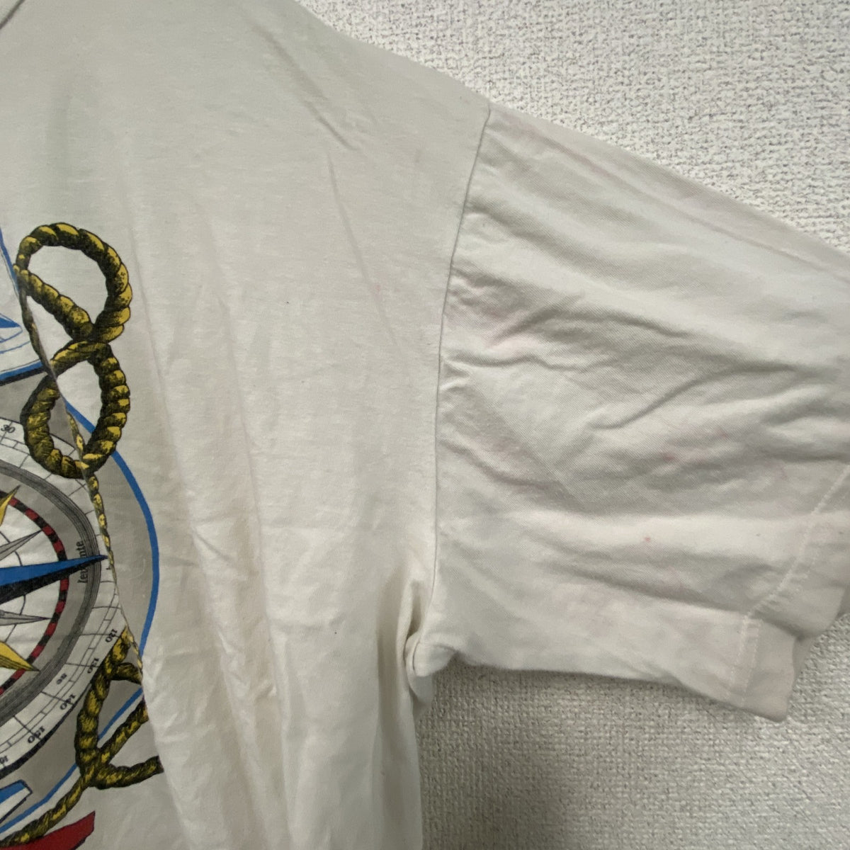 Ｈ GRANCHIO　半袖プリントTシャツ　白　ホワイト　XXLサイズ　古着