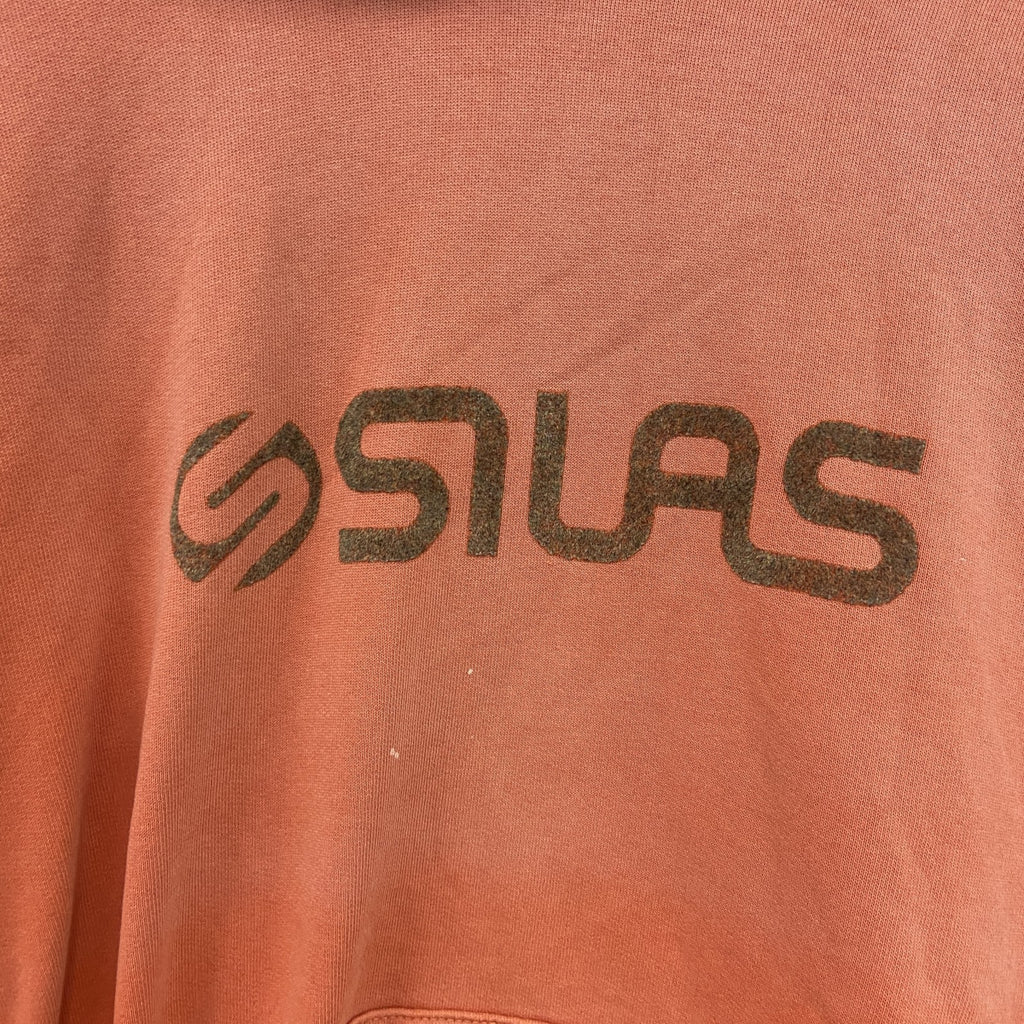 SILAS　サイラス　スウェットパーカー/フーディー　オレンジ　Lサイズ　古着