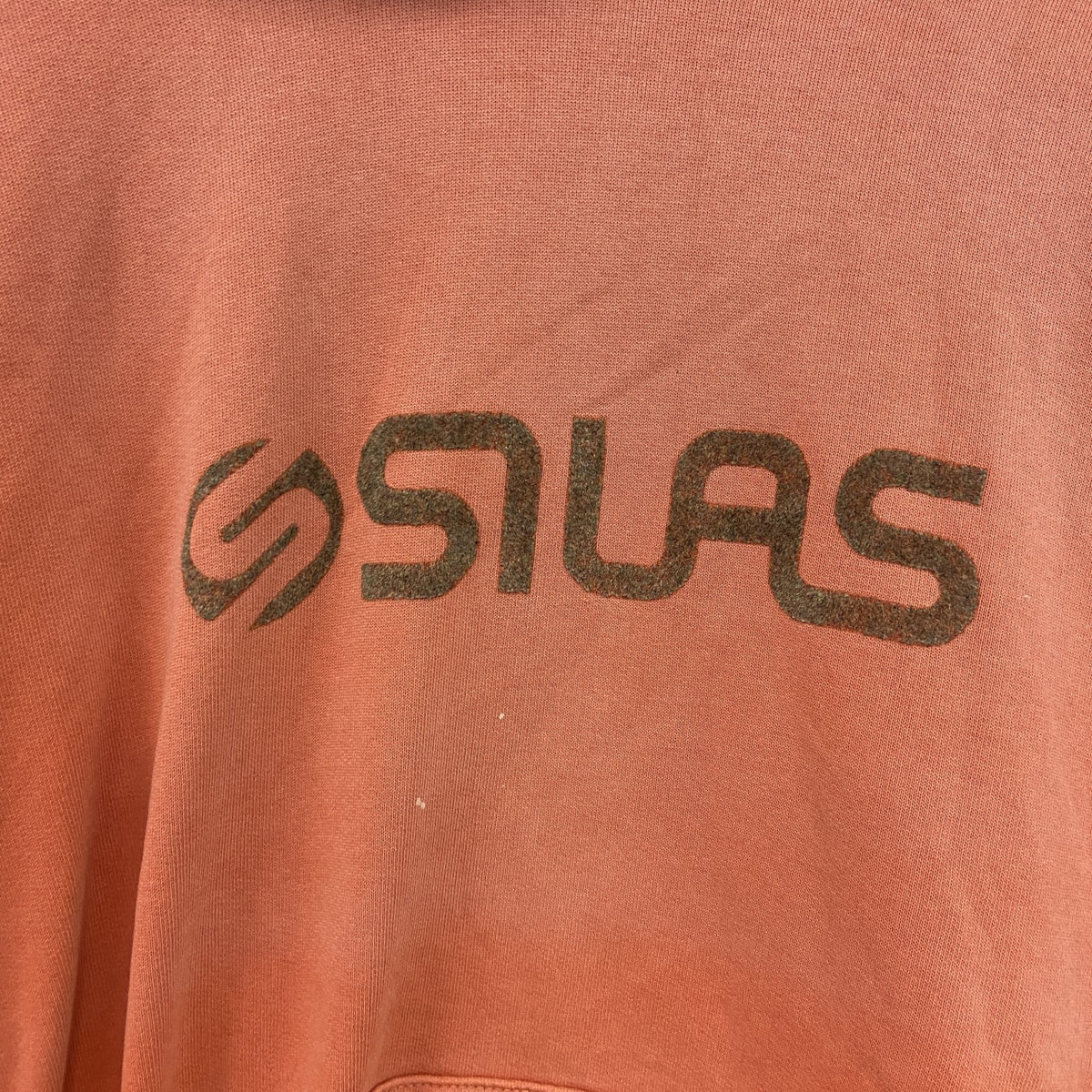 SILAS　サイラス　スウェットパーカー/フーディー　オレンジ　Lサイズ　古着