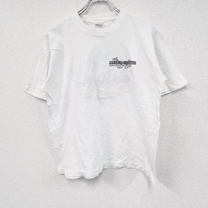 FIREEDX　半袖プリントTシャツ　船　白　ホワイト