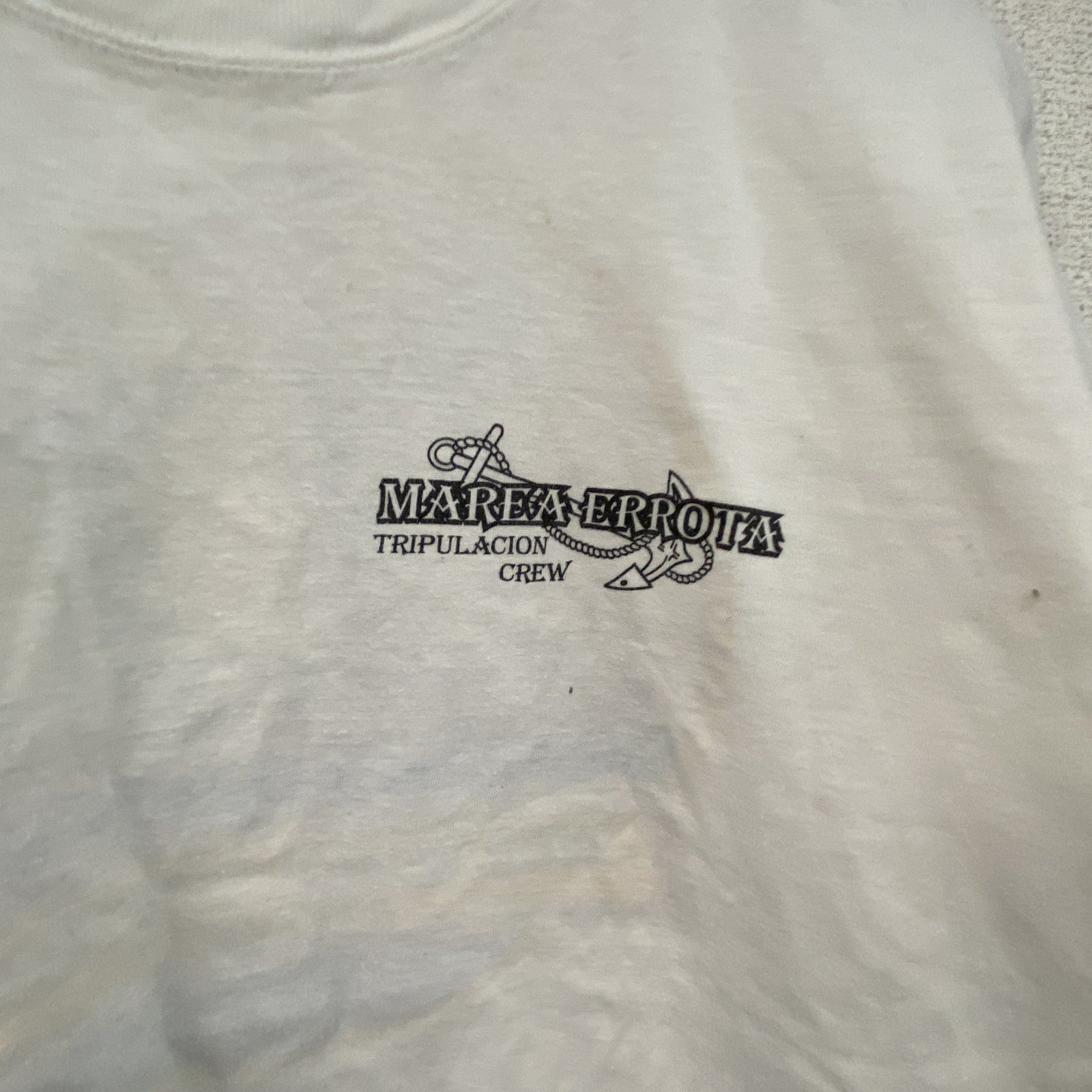 FIREEDX　半袖プリントTシャツ　船　白　ホワイト　古着
