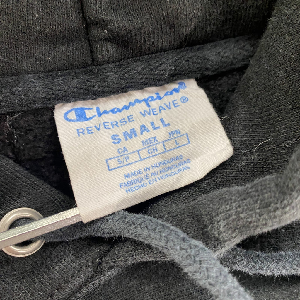 Champion　チャンピオン　リバースウィーブ　スウェットパーカー/フーディー　黒　ブラック　Sサイズ トレーナー スウェットトップス フード付き 古着