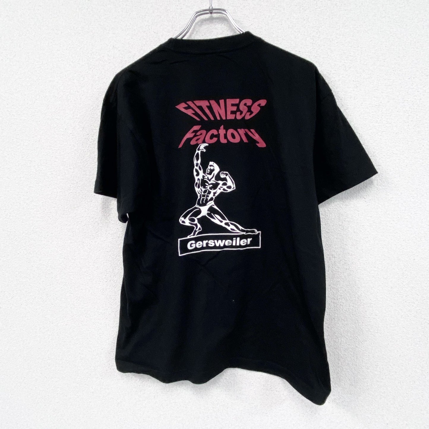 Stedman　半袖背面プリントTシャツ　黒　ブラック　Lサイズ