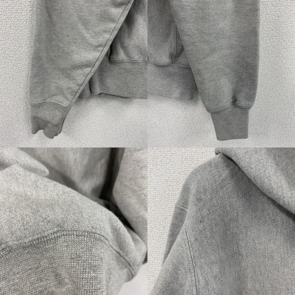 Champion　チャンピオン　リバースウィーブ　スウェットパーカー/フーディー　刺繍ロゴ　ワンポイント　現行　灰色　グレー　Sサイズ　古着