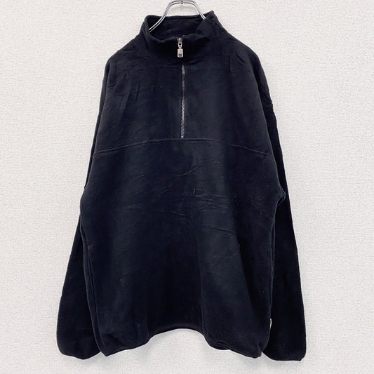 RUSSELL ATHLETIC　ラッセル アスレチック　ハーフジップフリースプルオーバー　黒　ブラック　Lサイズ