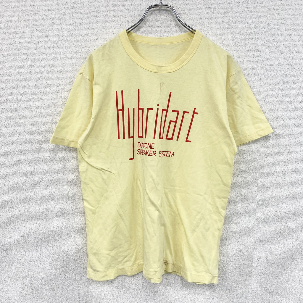 半袖プリントTシャツ　黄色　イエロー　古着