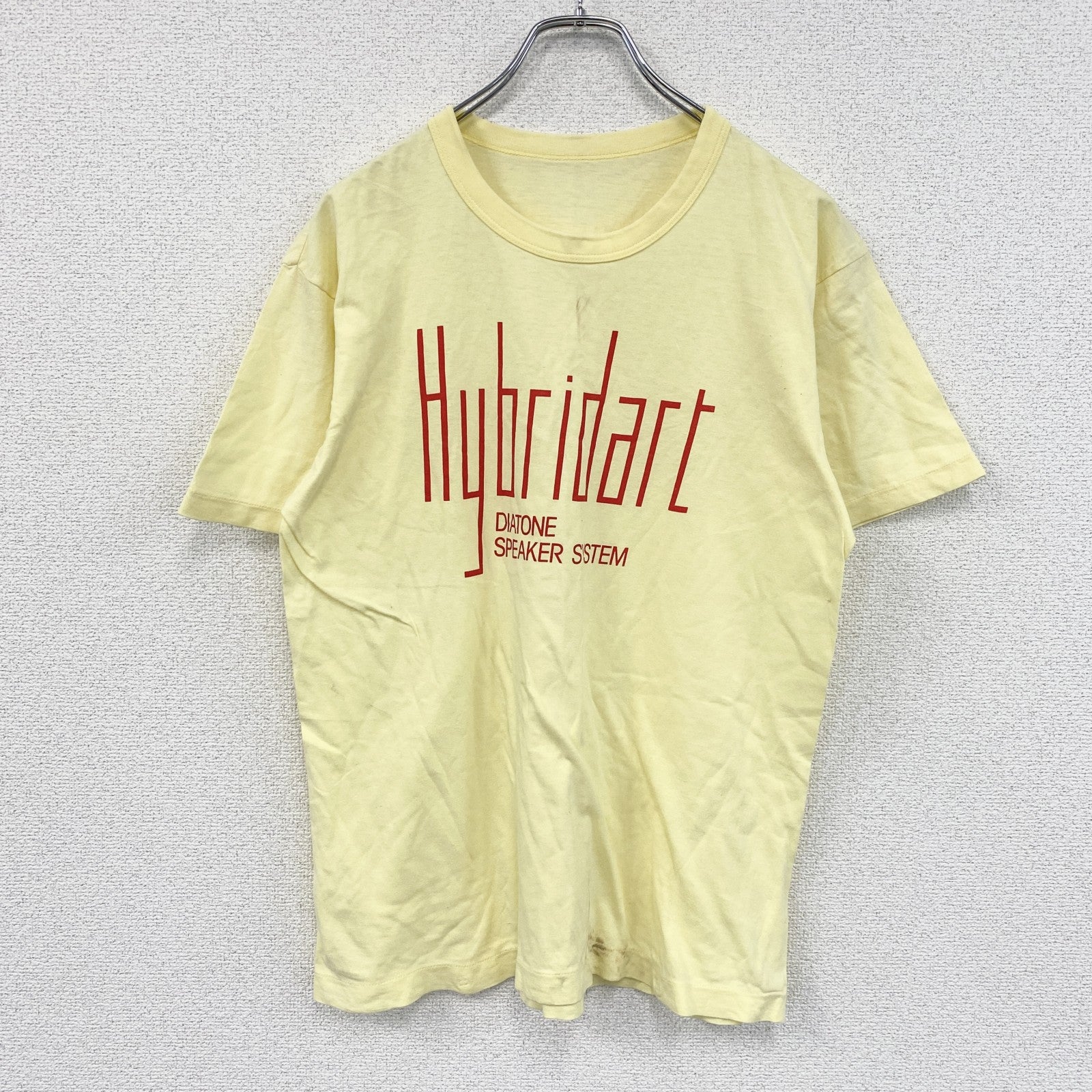 半袖プリントTシャツ　黄色　イエロー　古着