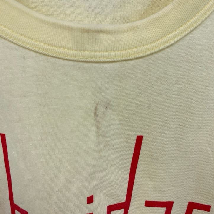 半袖プリントTシャツ　黄色　イエロー　古着