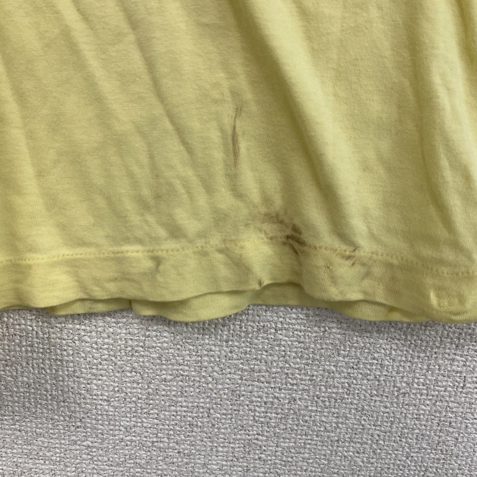 半袖プリントTシャツ　黄色　イエロー　古着