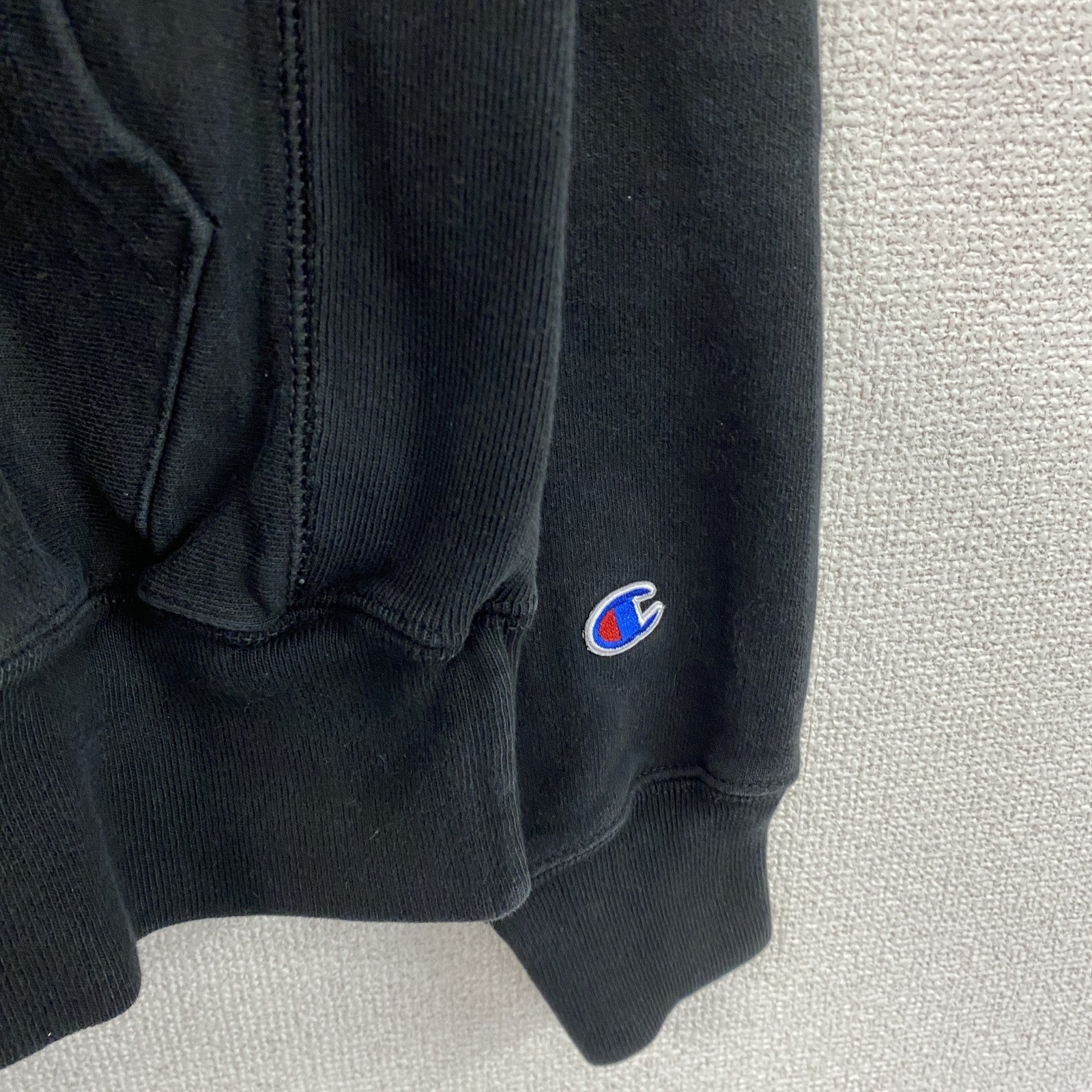 Champion　チャンピオン　リバースウィーブ　スウェットパーカー/フーディー　ヘビーウエイト　現行　黒　ブラック　Sサイズ　古着