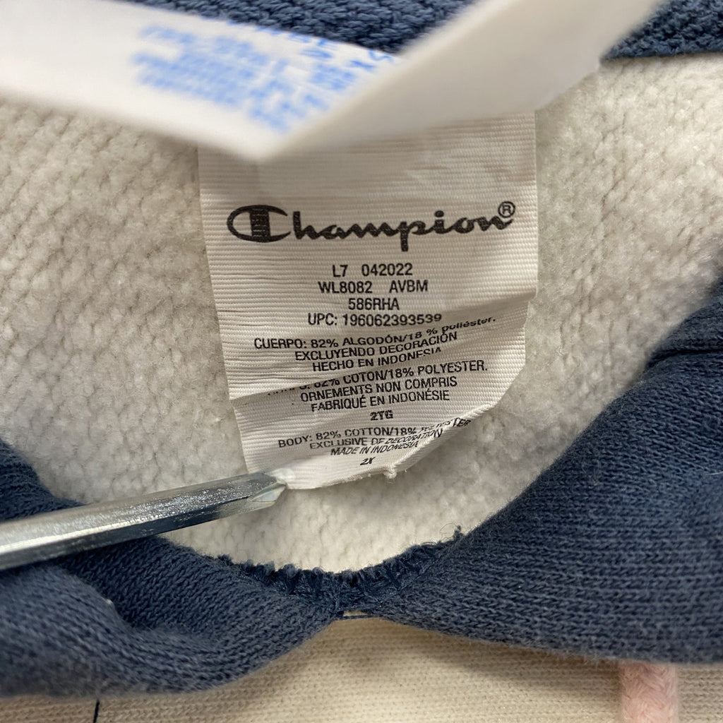 Champion　チャンピオン　リバースウィーブ　スウェットパーカー/フーディー　白　ホワイト　2Xサイズ トレーナー スウェットトップス フード付き 古着