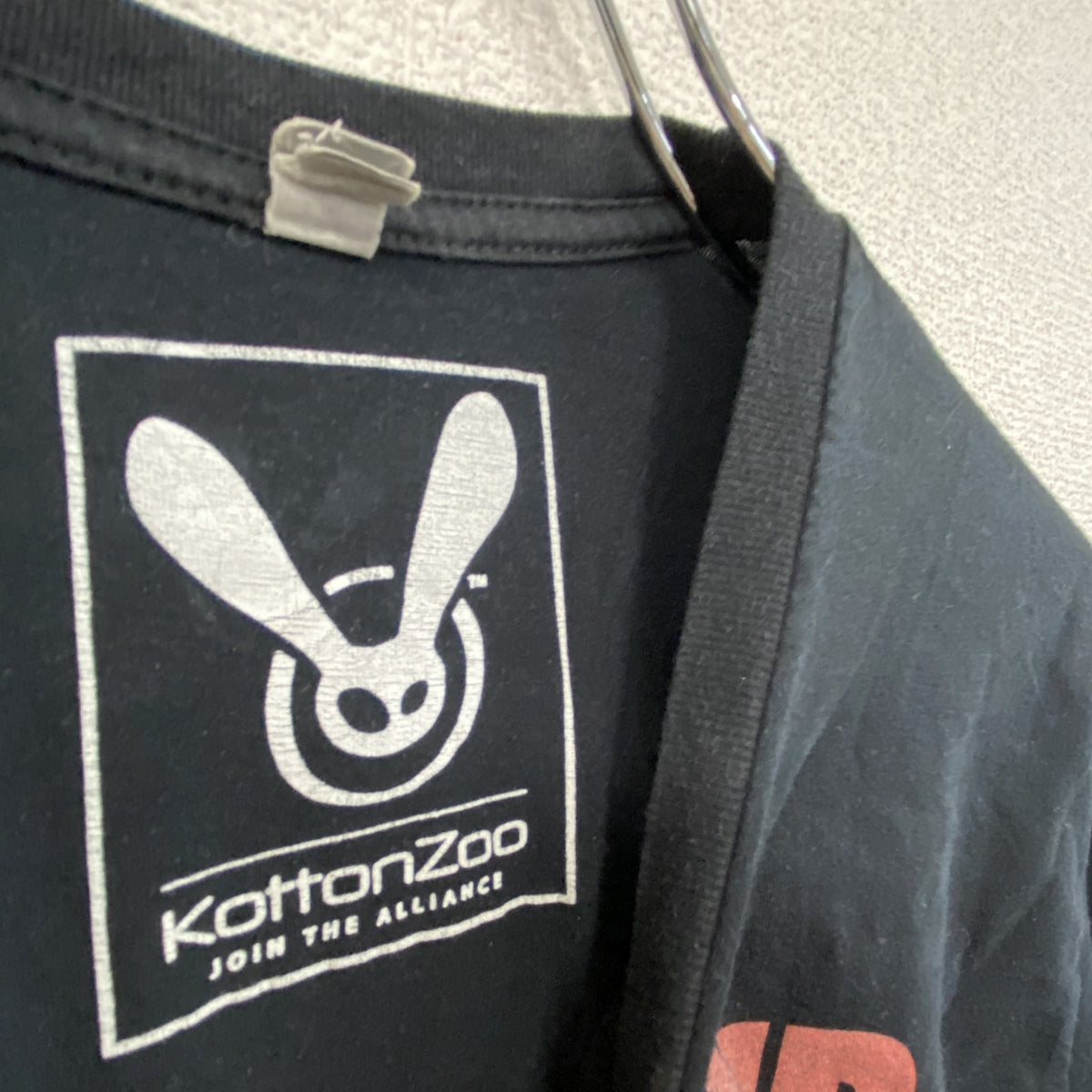 Next Level　KottoZoo　半袖プリントTシャツ　黒　ブラック　古着
