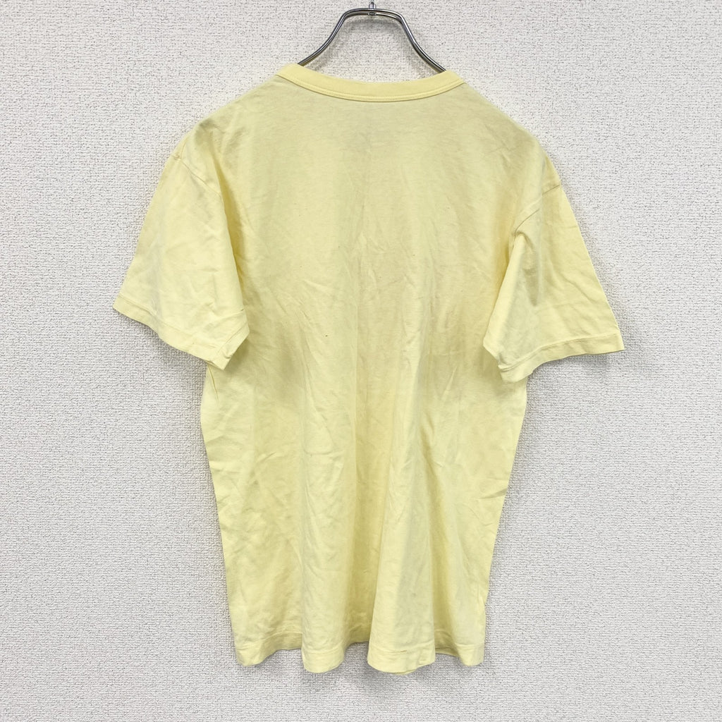 半袖プリントTシャツ　黄色　イエロー　古着