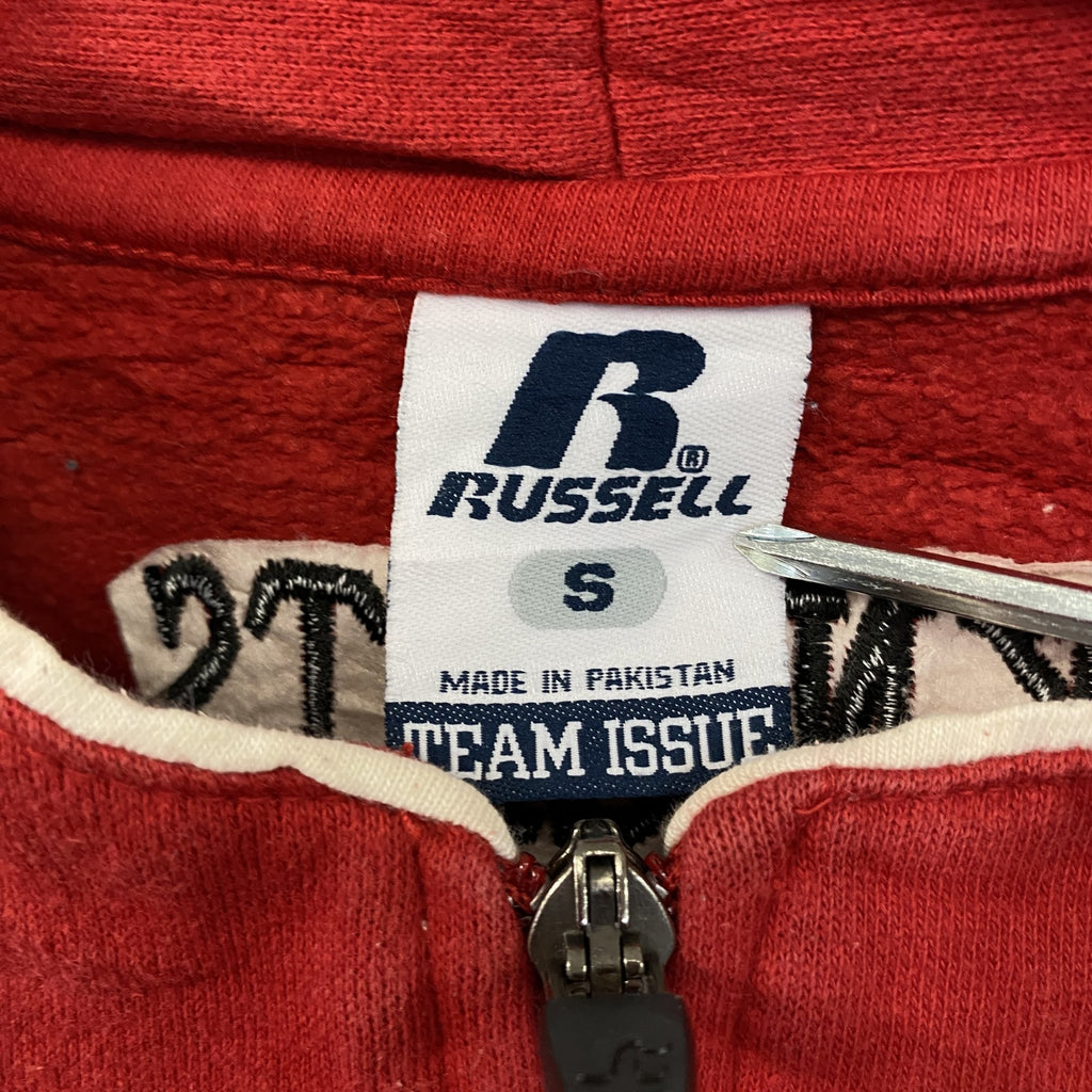 ～00s　RUSSELL　ラッセル　ハーフジップスウェット/トレーナー　ヴィンテージ　赤　レッド　Sサイズ　古着