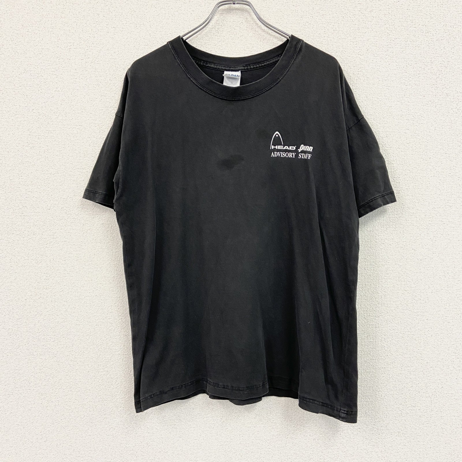 GILDAN　ギルダン　半袖プリントＴシャツ　黒　ブラック　XLサイズ Tシャツ カットソー メンズ 古着