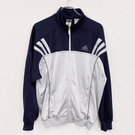 90s　adidas　アディダス　トラックジャケット/ジャージ　ヴィンテージ　紺　ネイビー　XLサイズ