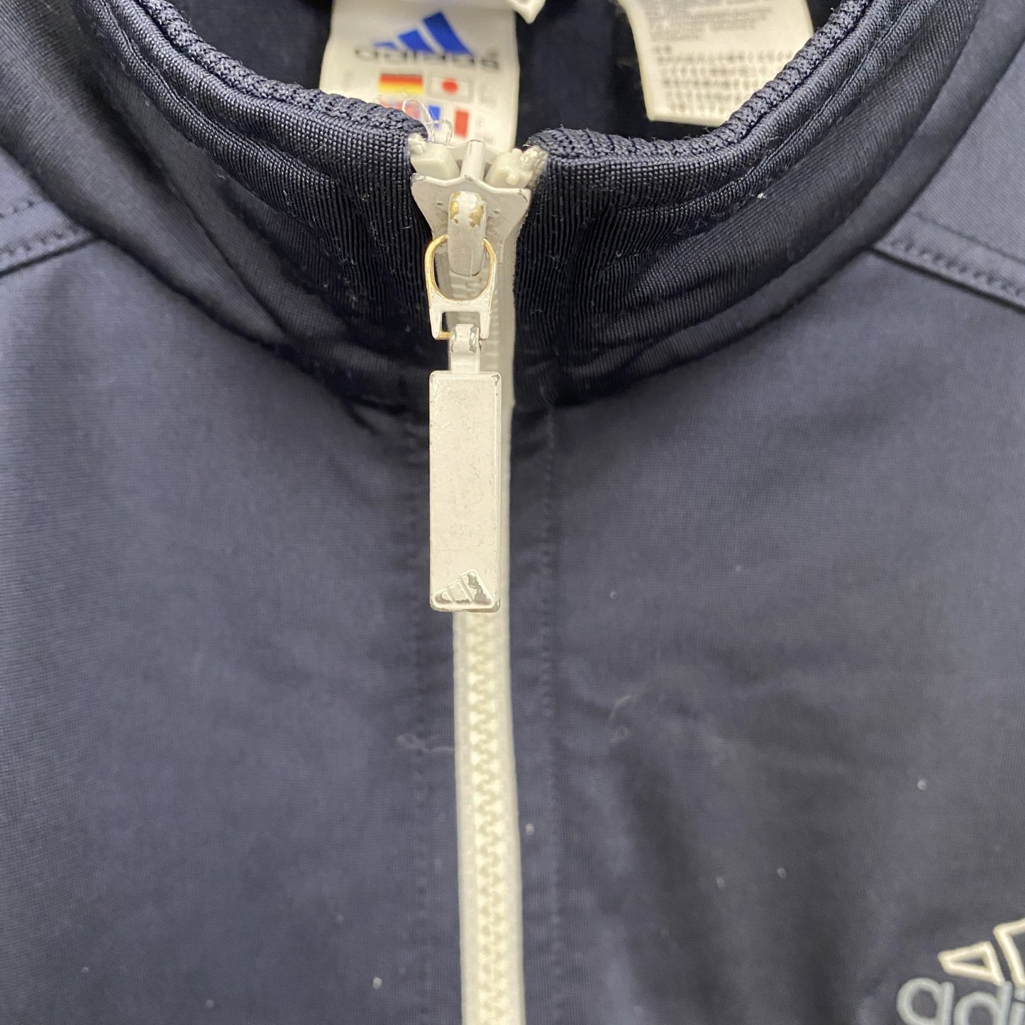 90s　adidas　アディダス　トラックジャケット/ジャージ　ヴィンテージ　紺　ネイビー　XLサイズ