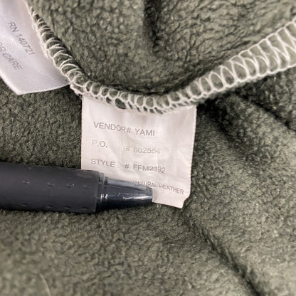 FIELD＆FOREST　ハーフボタンフリースプルオーバー　グリーン　ベージュ　XXLサイズ