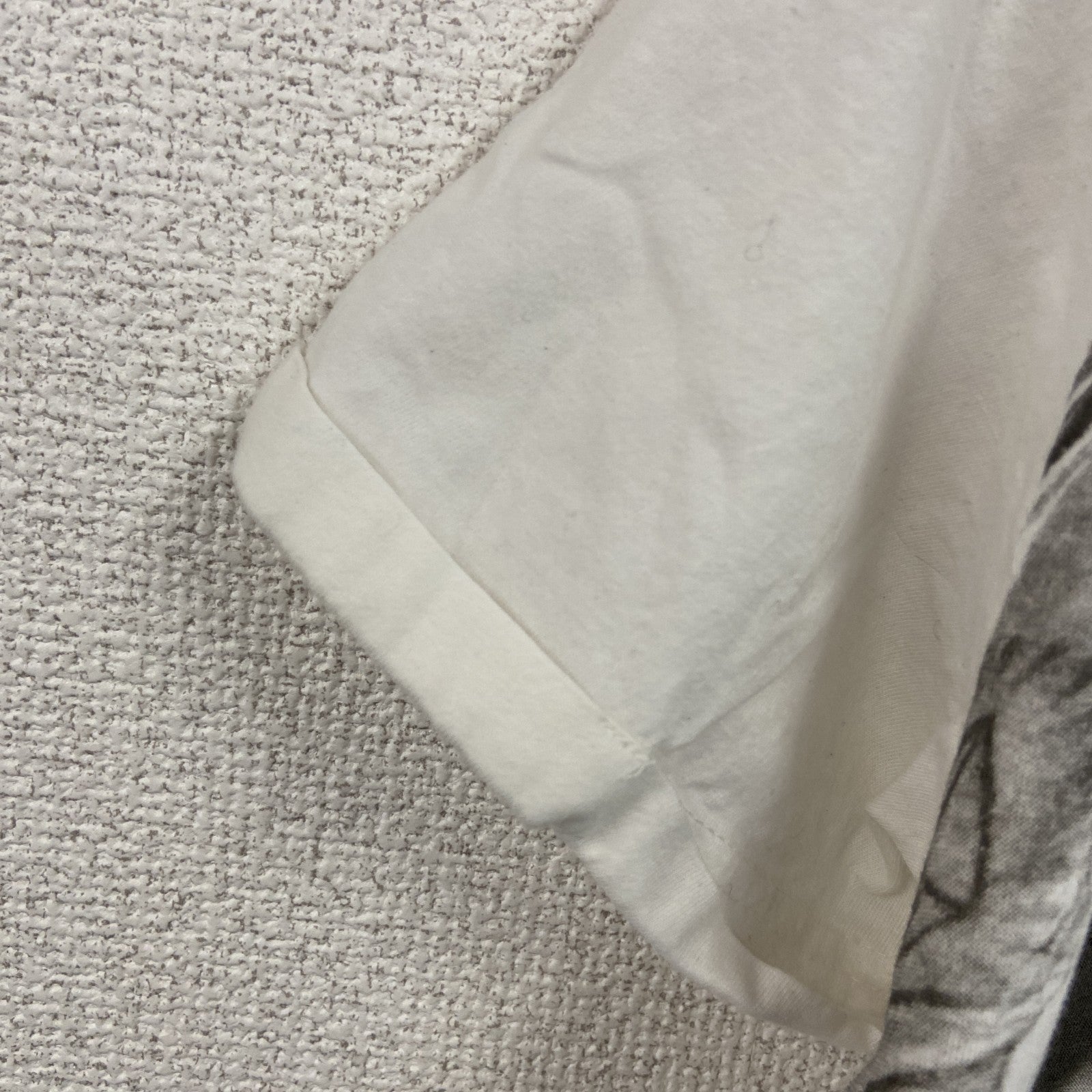 NO:1 FAN　半袖音楽プリントTシャツ　ジャスティンビーバー　白　ホワイト　6-8サイズ　古着