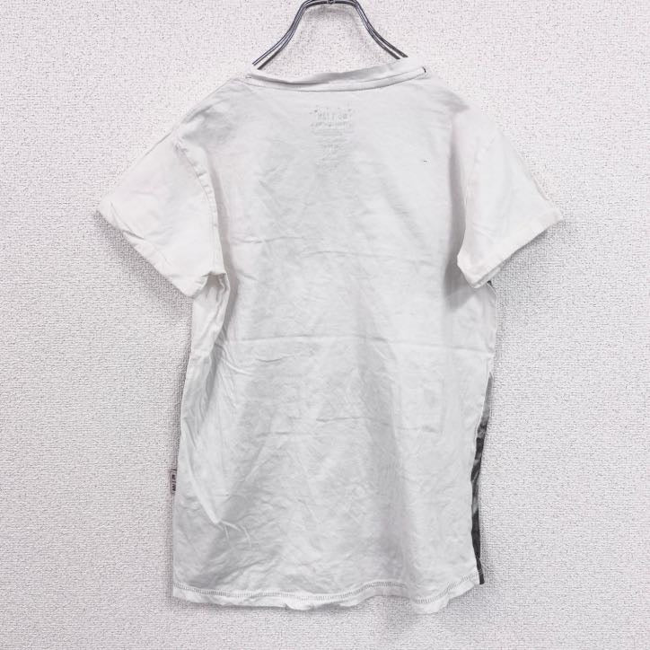 NO:1 FAN　半袖音楽プリントTシャツ　ジャスティンビーバー　白　ホワイト　6-8サイズ　古着