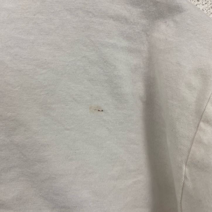 NO:1 FAN　半袖音楽プリントTシャツ　ジャスティンビーバー　白　ホワイト　6-8サイズ　古着