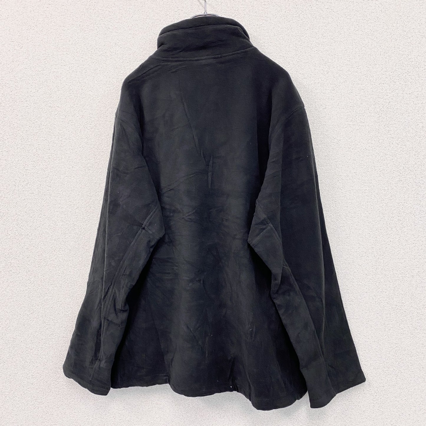 RUSSELL　ラッセル　フルジップフリースジャケット　刺繡　黒　ブラック　XLサイズ