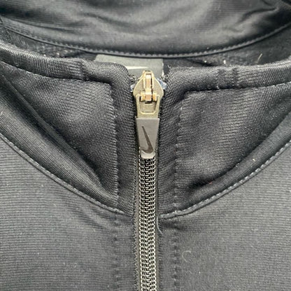 NIKE　ナイキ　トラックジャケット/ジャージ　刺繍ロゴ　黒　ブラック　XLサイズ