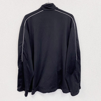 NIKE　ナイキ　トラックジャケット/ジャージ　刺繍ロゴ　黒　ブラック　XLサイズ