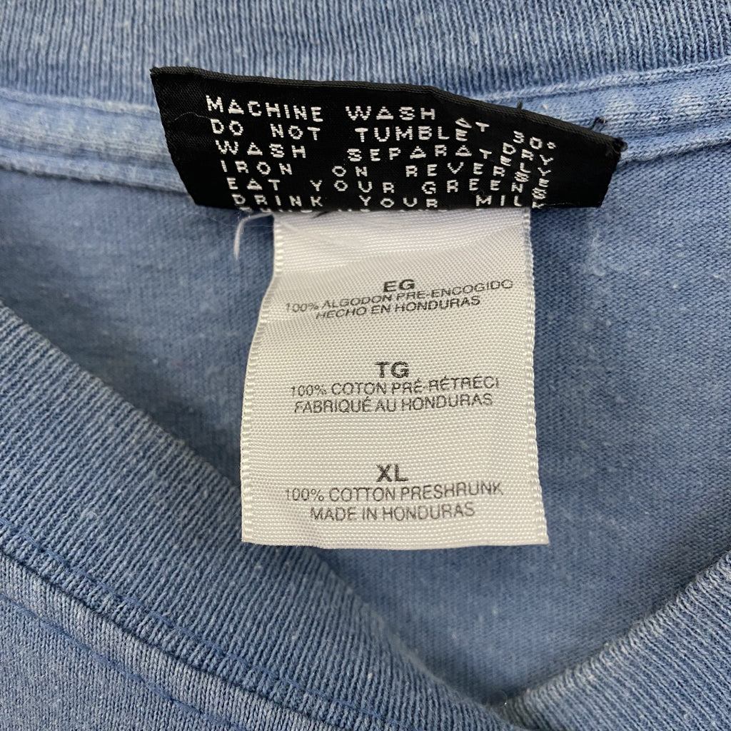 Seventenths　セブンテンス　半袖プリントTシャツ　フェード　青　ブルー　XLサイズ　古着