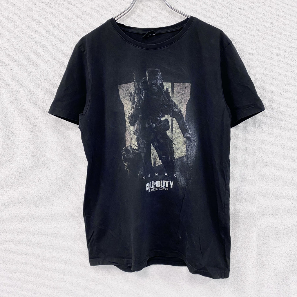 CALL of DUTY　半袖ゲームプリントTシャツ　ゲームT　サバゲー　黒　ブラック　XLサイズ　古着