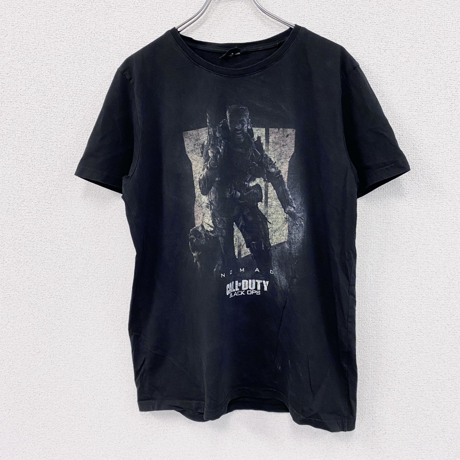 CALL of DUTY　半袖ゲームプリントTシャツ　ゲームT　サバゲー　黒　ブラック　XLサイズ　古着