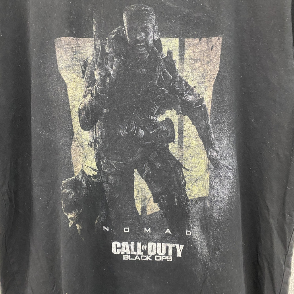 CALL of DUTY　半袖ゲームプリントTシャツ　ゲームT　サバゲー　黒　ブラック　XLサイズ　古着